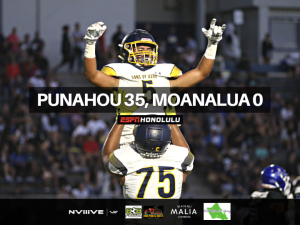 Punahou Gets Season Opener Win vs. Moanalua, 35-0