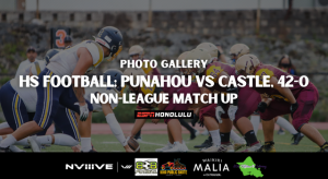 HS Football: Punahou vs Castle | Photo Gallery