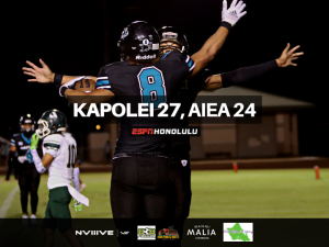 Hurricanes Remain Unbeaten After Win Against Aiea, 27-24