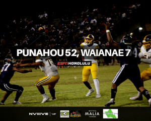 Punahou puts on dominant performance against the Seariders, 52-7