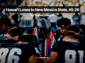 Hawai’i Loses to New Mexico State, 45-26