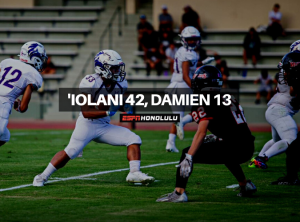 No. 7 ‘Iolani speeds past Damien, 42-13, to secure state berth