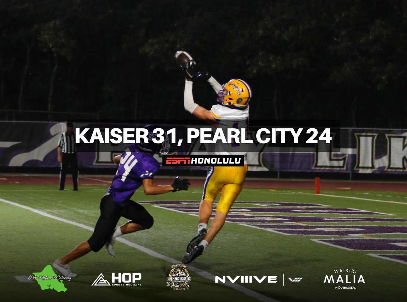 Kaiser Mounts Impressive Comeback to Take Down Pearl City, 31-24 | Photo Gallery