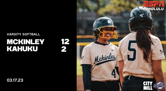 Varsity Softball: McKinley 12, Kahuku 2 | Photo Gallery