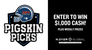 Pigskin Picks: Enter to win $1,000 cash plus weekly prizes!