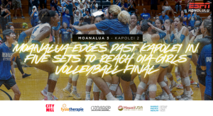 Moanalua edges past Kapolei in five sets to reach OIA girls volleyball final