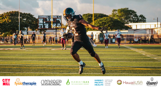 Campbell remained unbeaten after a 50-7 win over Farrington | Photo Gallery