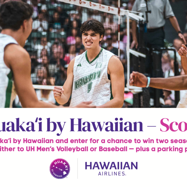 Join Huakaʻi to Win Season Tickets to UH Men’s Volleyball & Baseball!