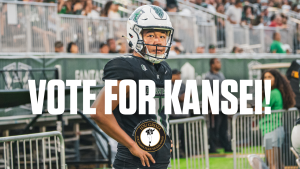 VOTE FOR KANSEI — Hawai‘i Kicker Named Lou Groza Top-3