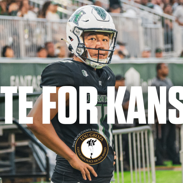 VOTE FOR KANSEI — Hawai‘i Kicker Named Lou Groza Top-3