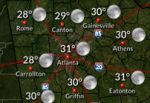 The rain ends, cold temps on the way