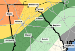 Northwest Georgia now at a 3/5 risk of severe weather