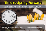 Daylight Saving Time returns Sunday at 2 AM