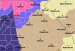 Winter Storm Warning for Floyd, Gordon and Chattooga Counties