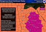 Heat Advisory in effect for Wednesday