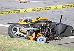 [VIDEO] Fatal crash involving motorcycle and city vehicle closed North Broad