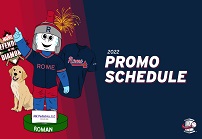 Rome Braves release 2022 promo schedule