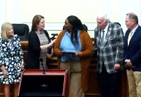 Floyd Commission honors four citizens for African American History Month