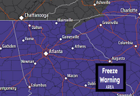 Widespread freeze on Tuesday