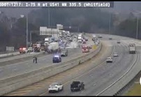 Three deaths confirmed in crash on I-75 near Dalton