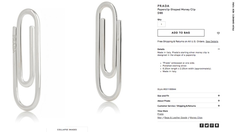 Do You Know How Many Prada Paperclips I Could Buy For $185?