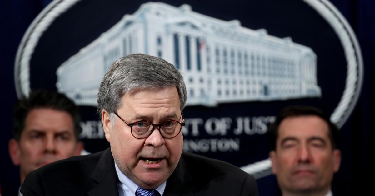 WILLIAM BARR: 1,100 Ex-Justice Employee Call for Him to Resign