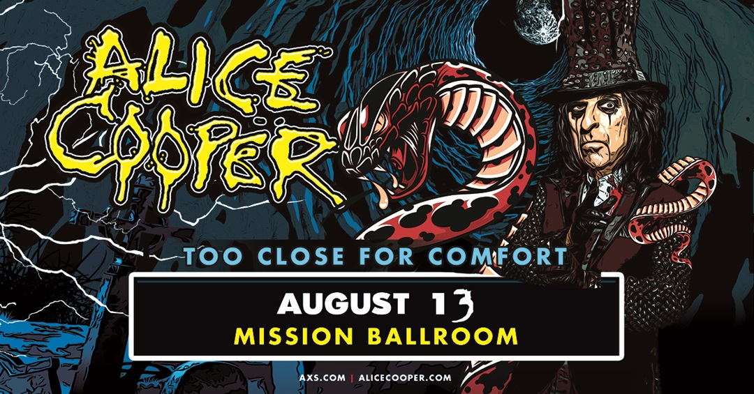 Alice Cooper at Mission Ballroom – Tue • Aug 13 • 8PM