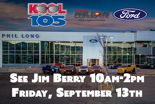 Join Jim at Phil Long – Thursday, September 12 from 10a-2p