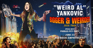 Weird Al at Red Rocks – Tue • Jun 23 • 7:30PM