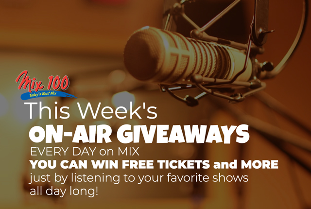 This Week’s On-Air Mix Giveaways