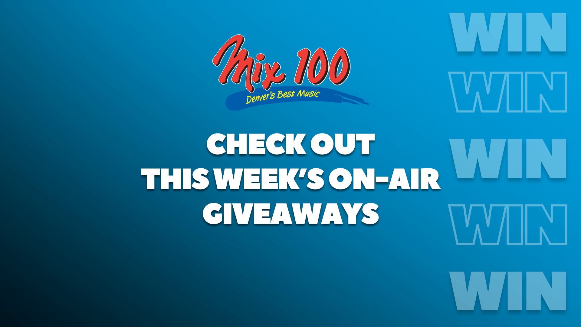 This Week’s On-Air Mix Giveaways