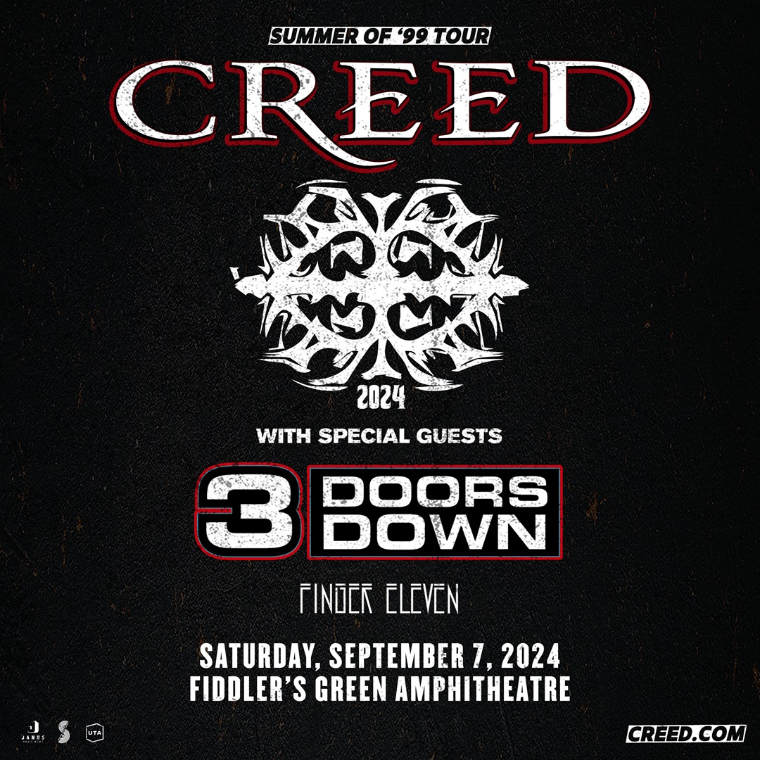 Creed + 3 Doors Down at Fiddler’s Green • Sept 7 • 7PM