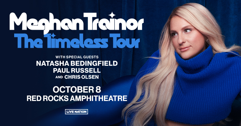 Meghan Trainor at Red Rocks – Tue • Oct 8 • 6:30PM