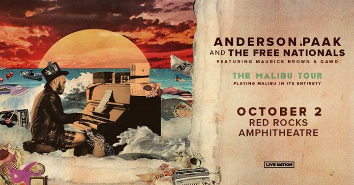 Anderson .Paak at Red Rocks –  Wed • Oct 2 • 8PM