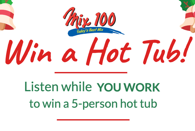 Win a 5-person Hot Tub from Mix 100!