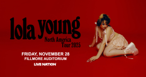 Lola Young at the Fillmore – Fri • Nov 28 • 7PM