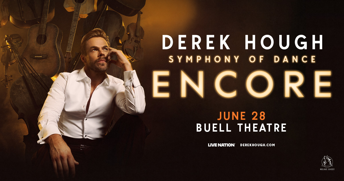 Derek Hough at Temple Hoyne Buell Theatre – Sun • Jun 28 • 8PM