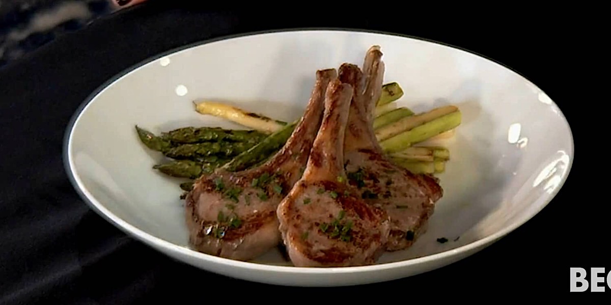 Mychael Chang cooks up some easy lamb and asparagus for Spring!