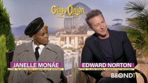 Daniel Craig, Janelle Monáe and Edward Norton on “Glass Onion: A Knives Out Mystery”