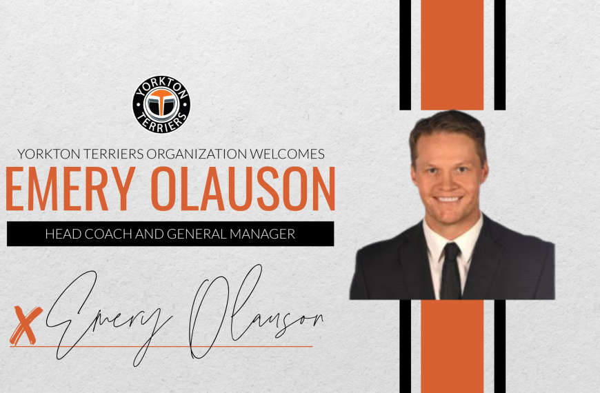 Yorkton Terriers (SJHL) name Olauson as new Head Coach & GM
