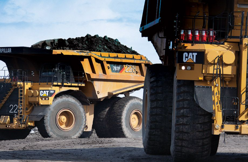 CAT 797 Haul Truck. Image via https://www.cat.com/