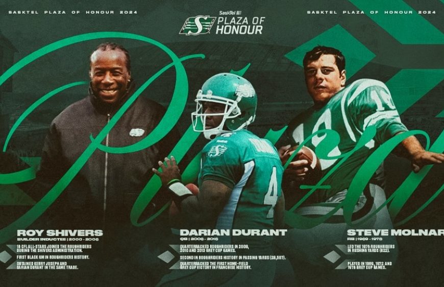 Riders set to enshrine three in Plaza