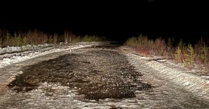 Fort Chipewyan Winter Road Load Limit Cut to 5,000 kg Tuesday Amid Rising Temperatures