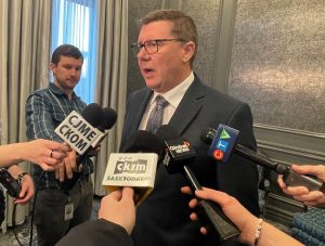 Moe addresses potential looming tariffs and economic uncertainty