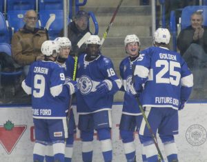 Melville Millionaires push league-leading winning streak to eight after edging the La Ronge Ice Wolves