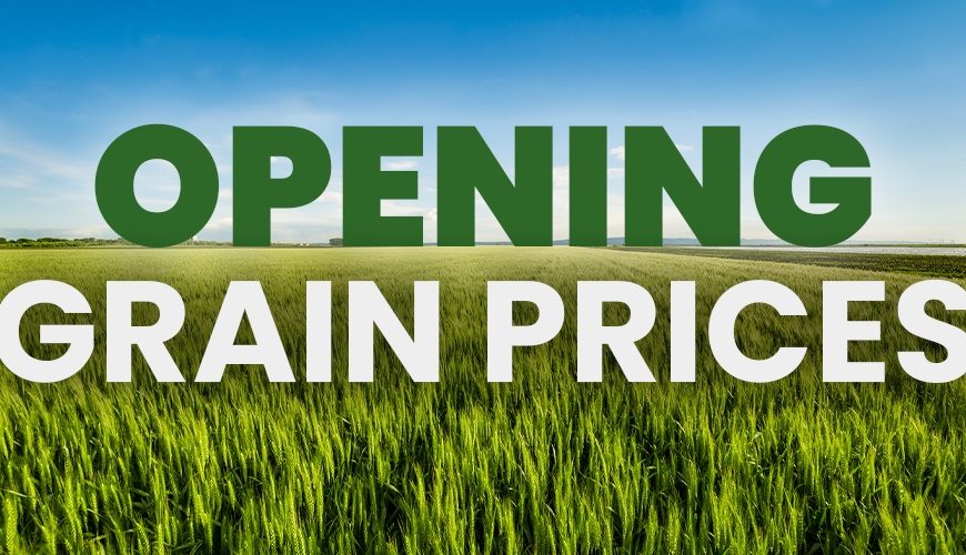 Opening Grain Prices Monday, March 24