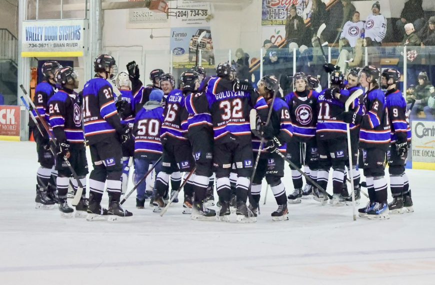 Swan Valley Stampeders storm back to beat the Blizzard on “Hockey is for Everyone Night”