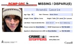 Wood Buffalo RCMP looking for missing 36-year-old female