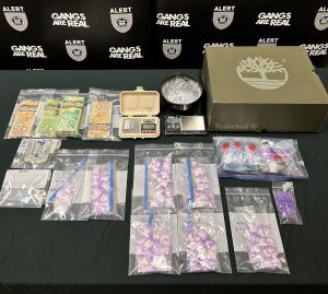 Fort McMurray drug investigation sees suspected cocaine and cash seized. Image provided by ALERT