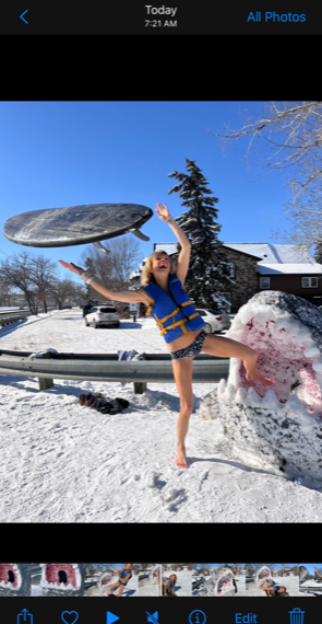 Have you seen the Calgary Snow Shark..? This is one of the dumber things Seanna has done